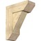 Ekena Millwork Traditional Slat Rough Sawn Bracket w/ Offset Brace, Douglas Fir, 8"W x 20"D x 24"H BKT0806X20X24TRA06RDF - alternate 1